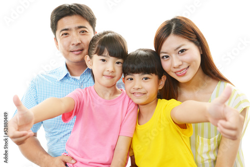 Photo: 笑顔の女の子と親 笑顔の女の子と親