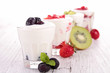 fruits and yogurt