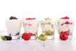 fruits and yogurt