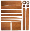 Photo: Old planks isolated on white clipping paths Old planks isolated on white clipping paths
