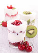 fruits and yogurt