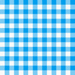 blau weiß karierter Stoff als nahtloses Muster
