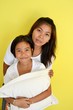 family with mother and daughter