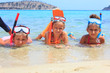 Three girls on the beach