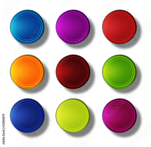 Illustration: Web Buttons glossy- round #12 Web Buttons glossy- round #12