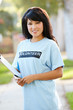 Portrait Of Charity Volunteer On Street