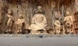 Longmen Grottoes with Buddha's figures Longmen Grottoes with Buddha's figures