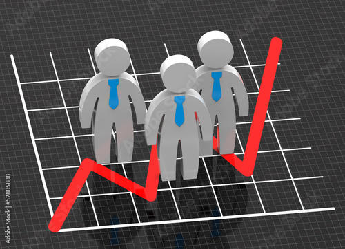 Illustration: Teamwork concept Teamwork concept