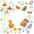 birds card