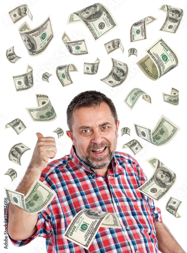 Photo: 100 dollar bills rain 100 dollar bills rain