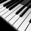 3D piano keyboard