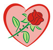 Rose Heart Love Symbol