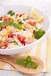 bowl of rice salad