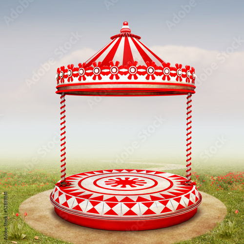 Illustration: Circus stage Circus stage