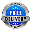 Vektor: 5 Star Button blau FREE DELIVERY 5 Star Button blau FREE DELIVERY