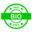 Stempel rund grün - 100% Bio