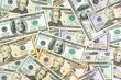 Viele Dollar Geldscheine