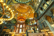 Inside the Hagia Sophia in Istanbul, Turkey