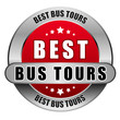 5 Star Button rot BEST BUS TOURS