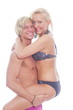 passion couple hug