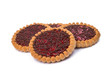 Photo: biscuits with jam isolated biscuits with jam isolated