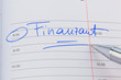 Eintrag im Kalender: Finanzamt