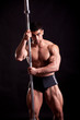 young bodybuilder posing