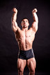 young bodybuilder posing