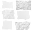 Photo: white paper ripped message background white paper ripped message background