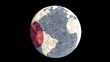 Japanese flag globe with currency animation