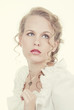 Photo: beautiful romantic blonde woman beautiful romantic blonde woman
