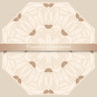 Vanilla circular vector ornament