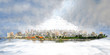 Photo: New and old jeddah over sea of clouds at daylight New and old jeddah over sea of clouds at daylight
