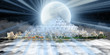 Photo: New and old jeddah over sea of clouds at night New and old jeddah over sea of clouds at night