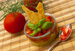 Summer salad with gazpacho style