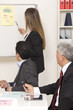 Foto: Woman making a business presentation to a group Woman making a business presentation to a group