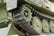 caterpillar track close up