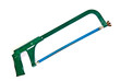 old green hacksaw  on white background