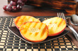 Grilled peaches