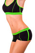 Figure of woman is in a sportwear
