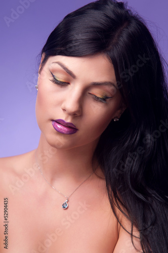 Photo: portrait of a woman brunettes portrait of a woman brunettes