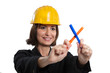canvas print picture - Stop agli infortuni sul lavoro
