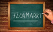 Kreidetafel - Flohmarkt