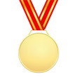 Médaille d'or sans motifs