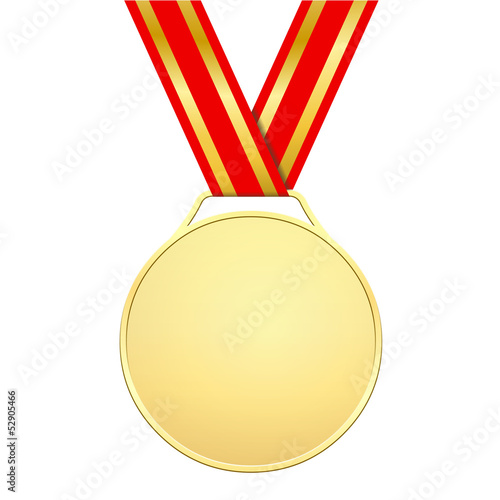 Illustration: Médaille d'or sans motifs Médaille d'or sans motifs