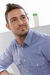Closeup portrait of young businessman