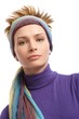 Closeup portrait of modern girl