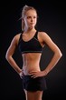 Athletic girl in sportswear
