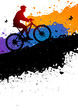 Mountain bike abstract background