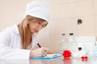  nurse working in  laboratory
